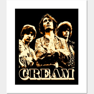 Cream Retro Aesthetic Fan Art Design Posters and Art